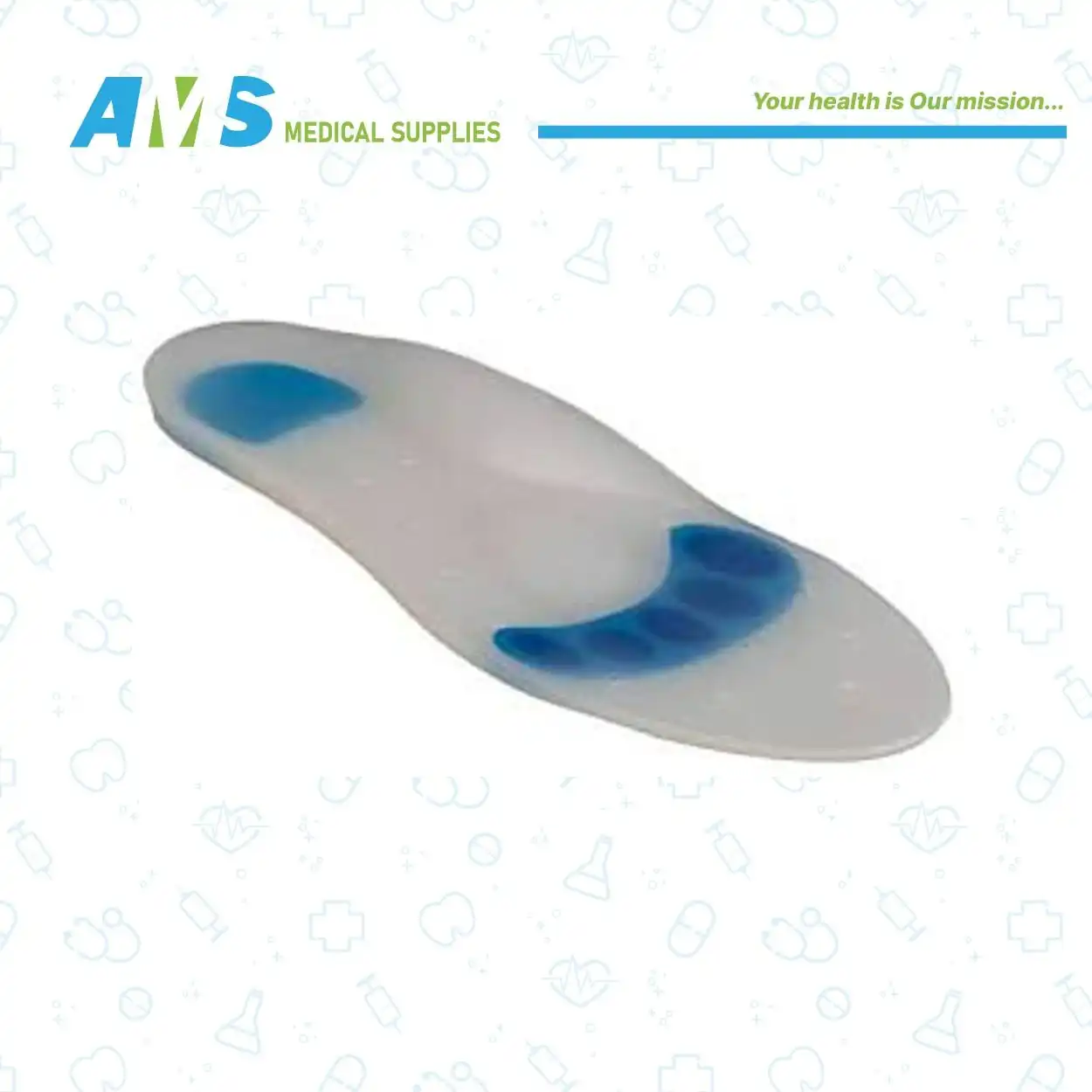 l نعل سيليكون داخلي للفلات فوت من الفردوس مقاس