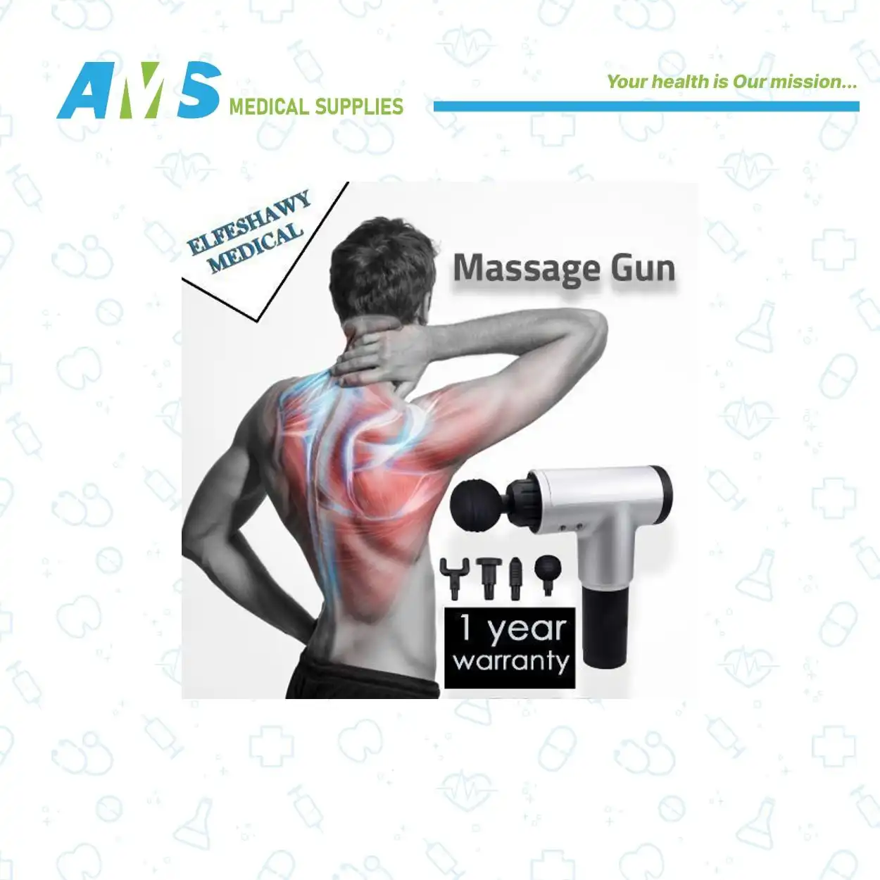 Blueidea-Fascial-Gun-32-Speed-2.webp جهاز مساج بشكل مسدس مدلك للعضلات بسرعه 32 من بلو ايديا