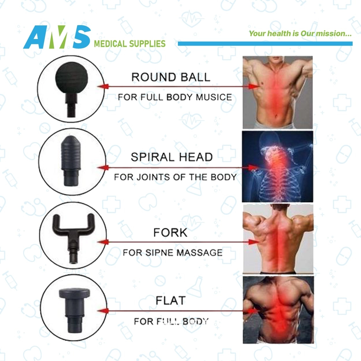 Blueidea-Fascial-Gun-32-Speed-5.webp جهاز مساج بشكل مسدس مدلك للعضلات بسرعه 32 من بلو ايديا