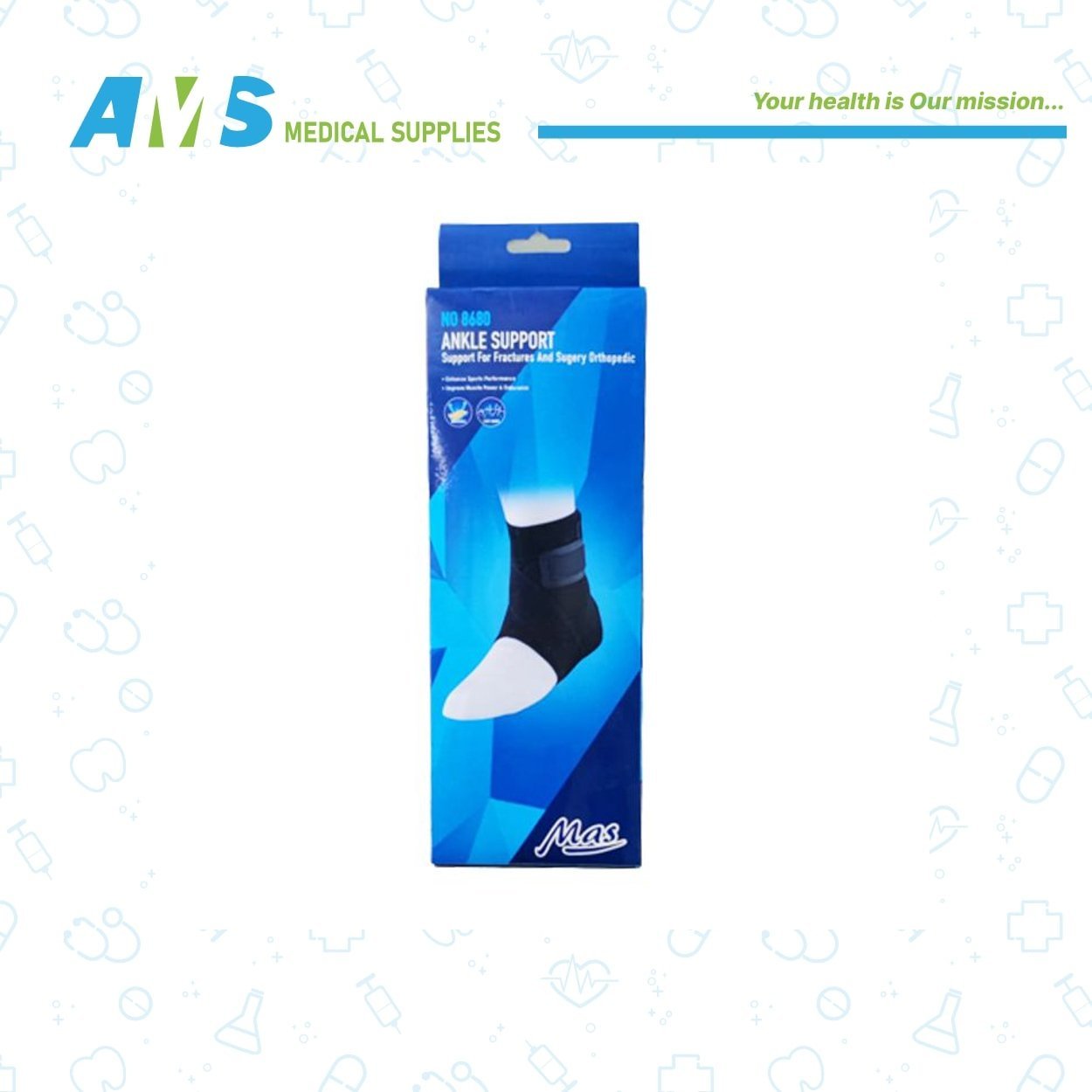 NO. 8680 دعم الكاحل من ماس