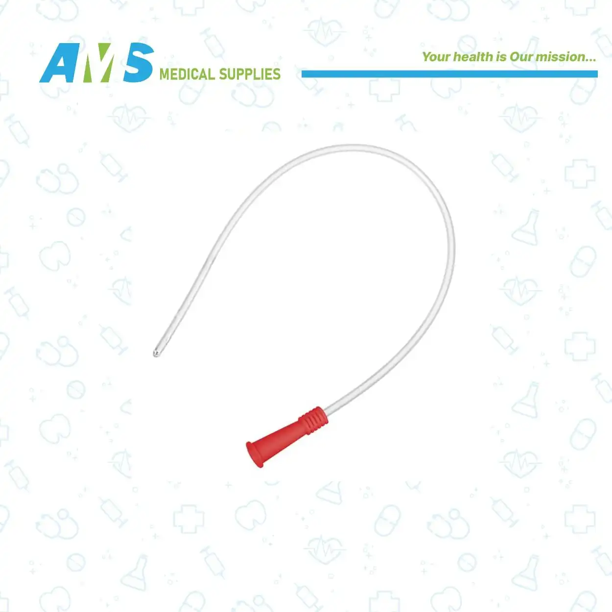 fg18 قسطرة من نيلاتون احمر اللون