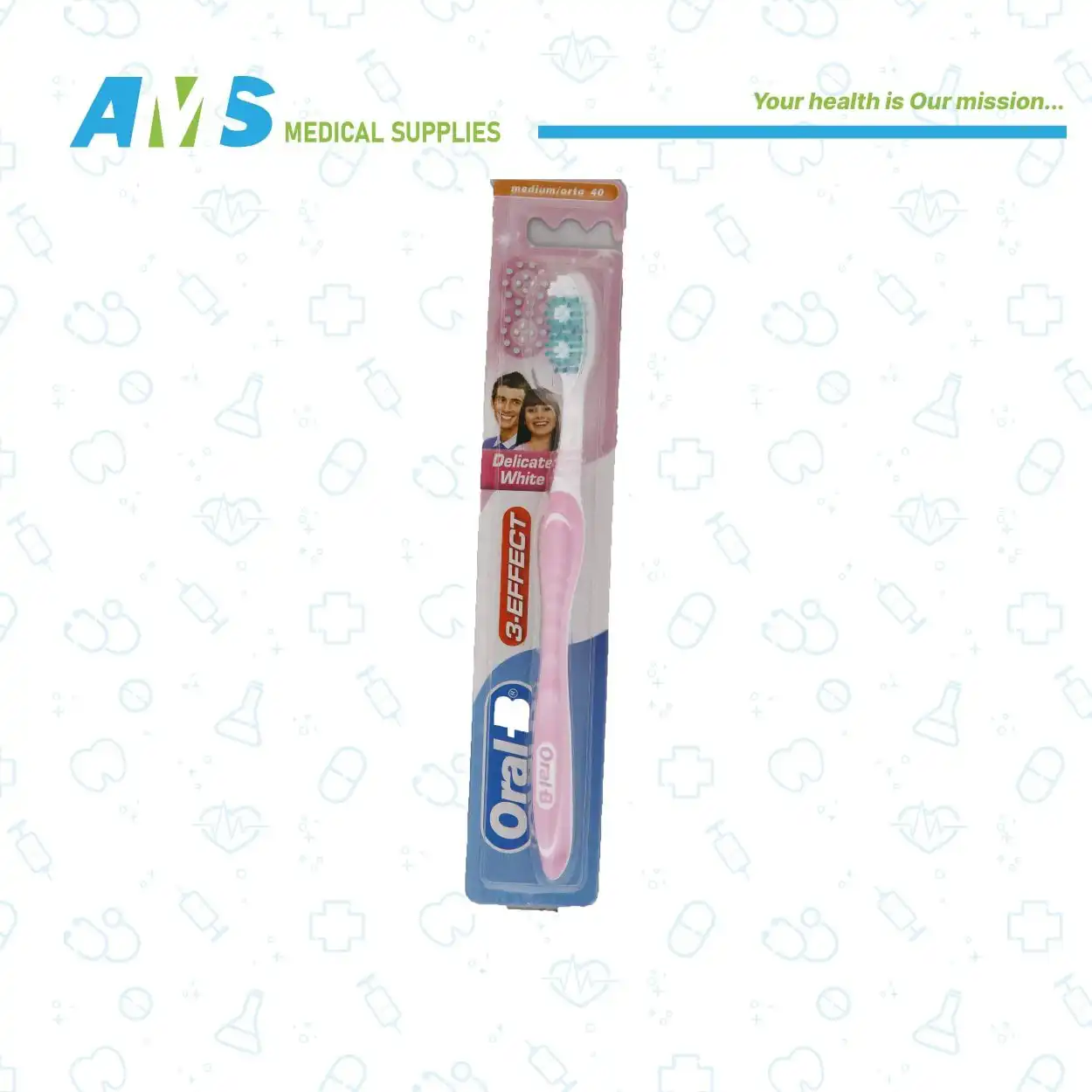 فرشة أسنان اورال بي حساسة ثلاثية المفعول متعدد الألوان