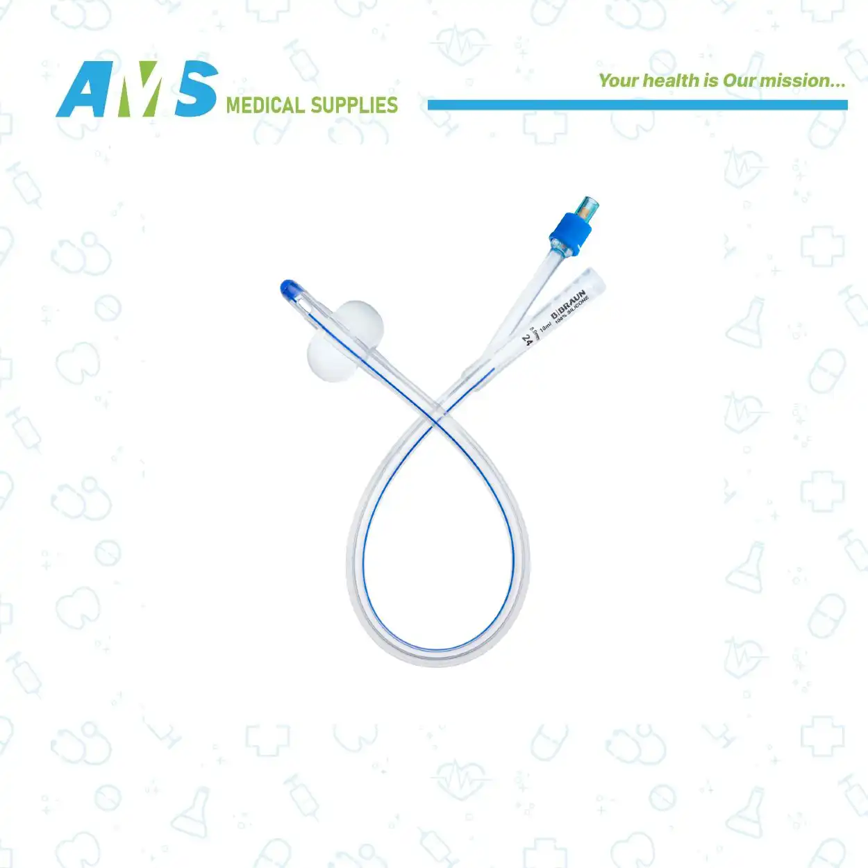 قسطرة فولي سيلكون مقاس 10