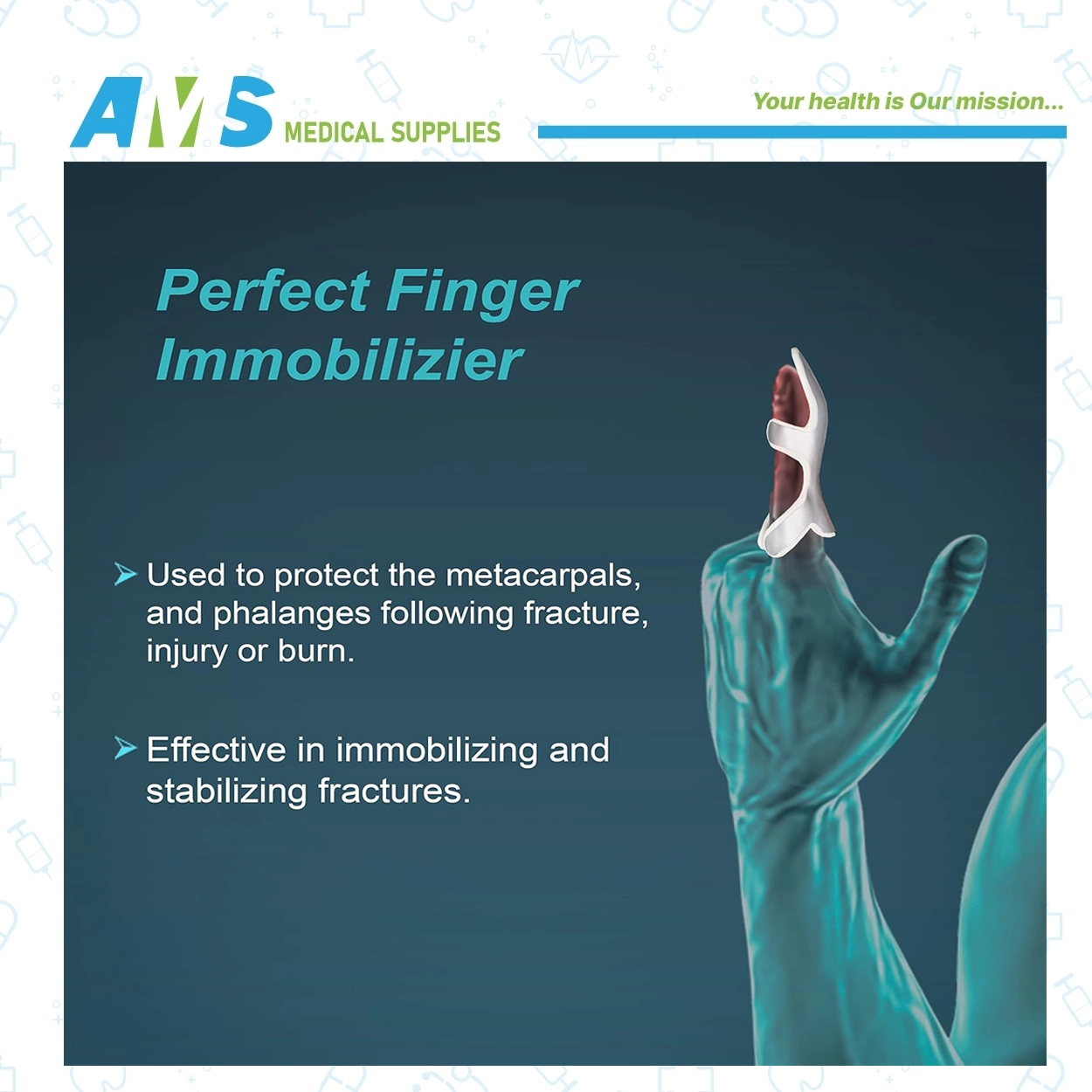 L جبيرة اصبع من تاينور مقاس F04