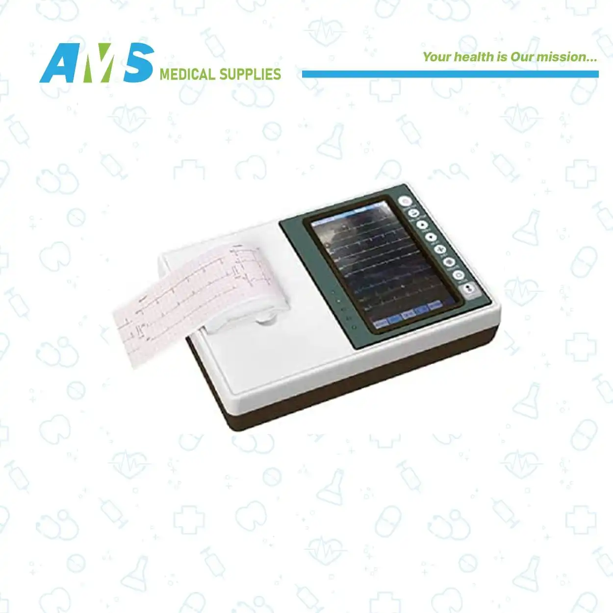 ورق جهاز تخطيط نبضات القلب من يتسن اي سي جي