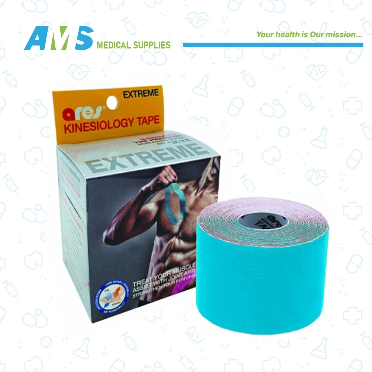 ARES-Kinesiology-Tape-4.webp لاصق طبي رياضي من آريس 5*5