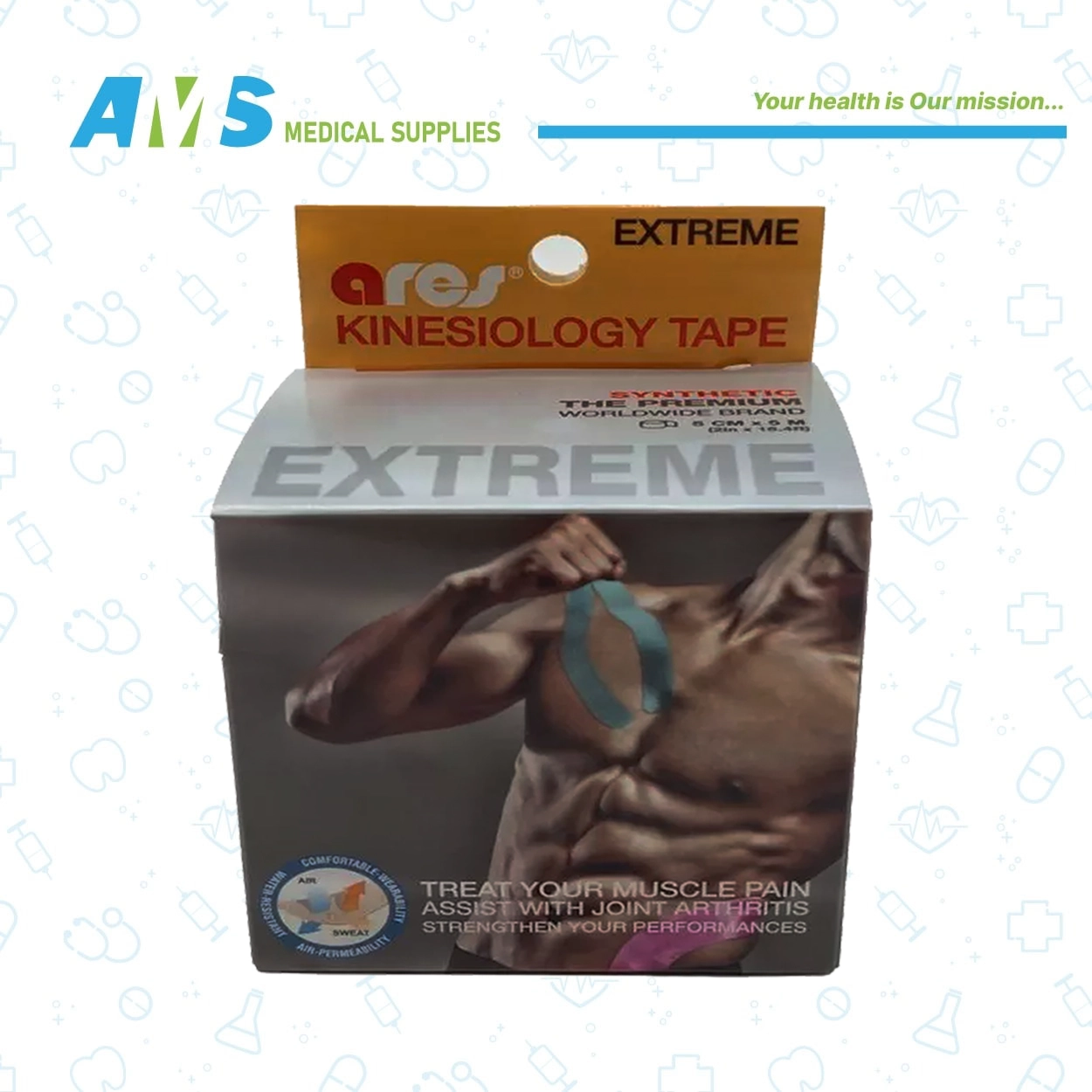 ARES-Kinesiology-Tape-5.webp لاصق طبي رياضي من آريس 5*5