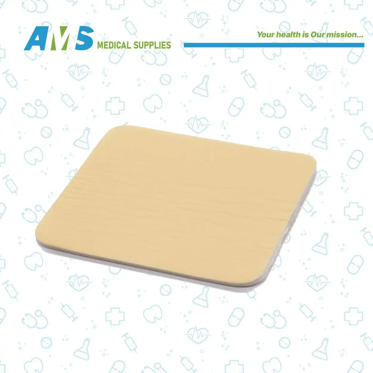 ضمادةفارماكو  غير لاصق مغطاة سيليكون