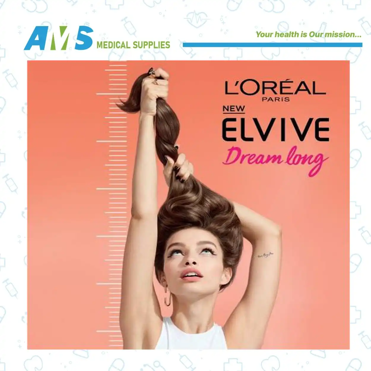 ماسك منقذ الشعر طول الاحلام من لوريال باريس الفيف، 300 مل