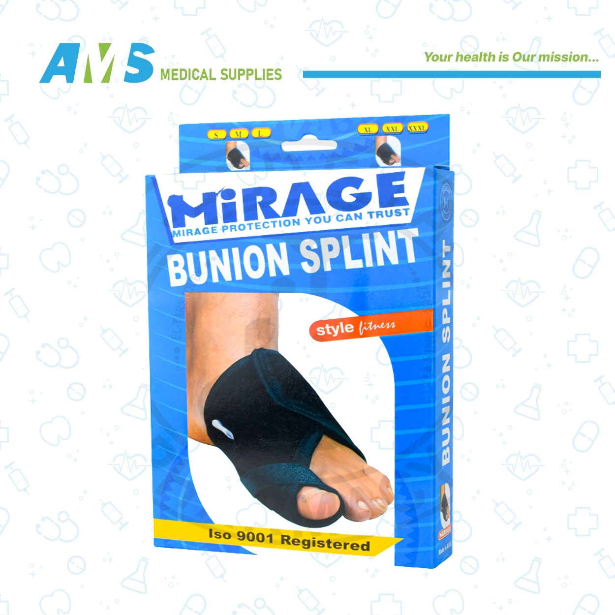 XLجبيرة ابهام القدم من ميراج مقاس