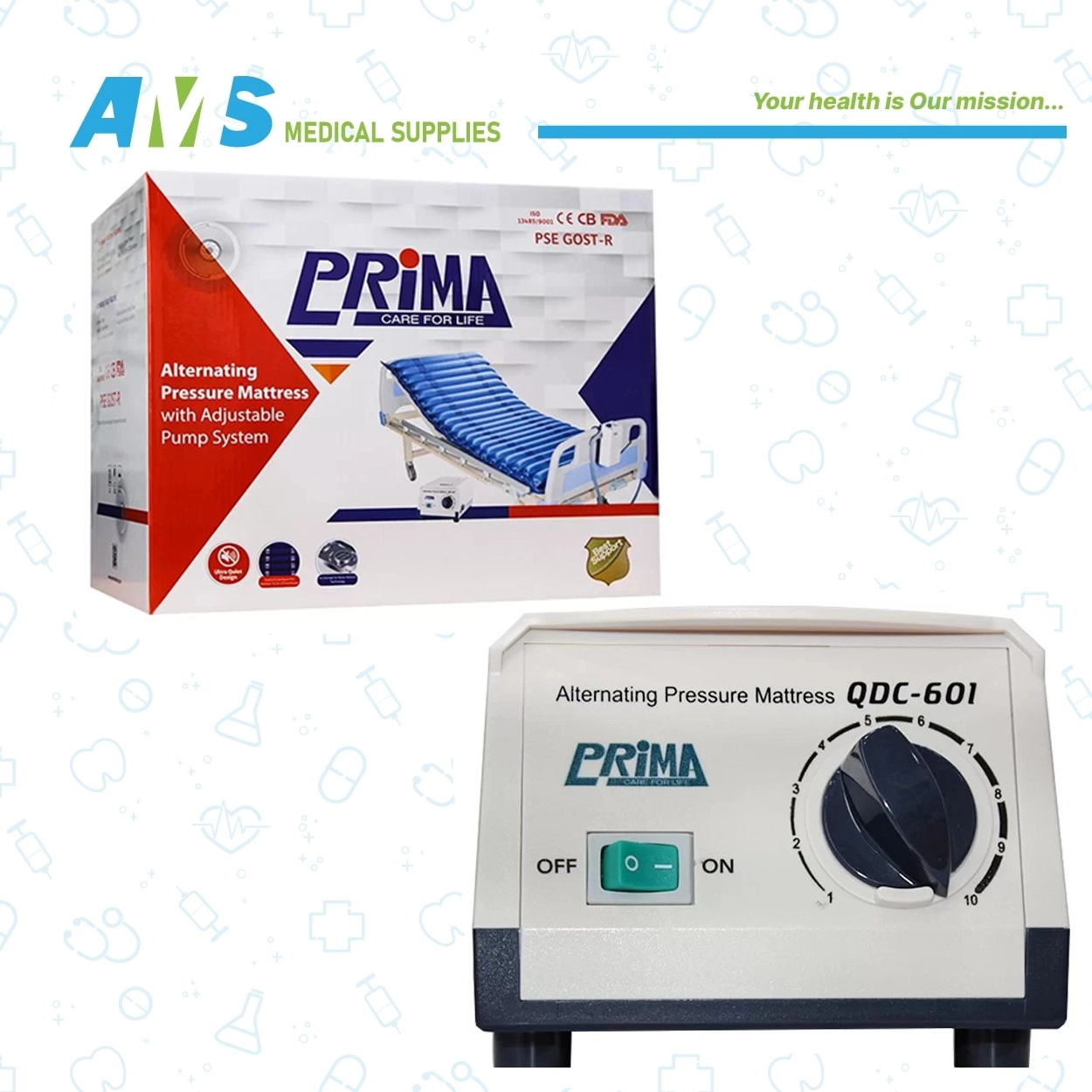 مرتبة هوائية مضادة لقرح الفراش من بريما