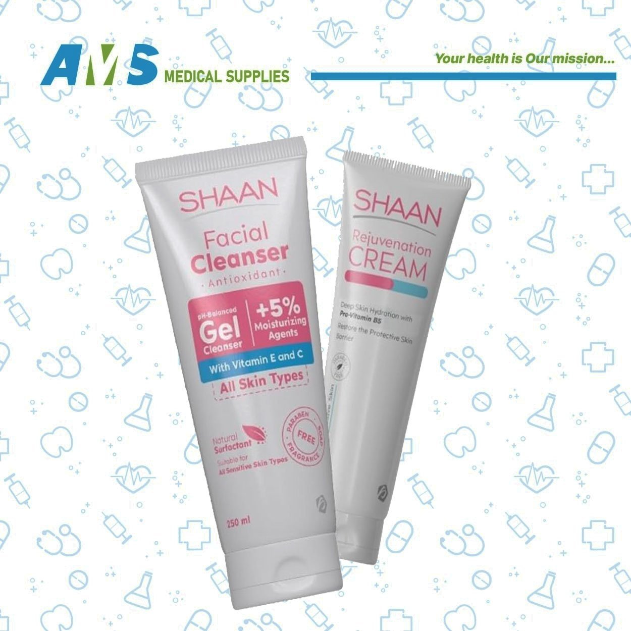 غسول شان للوجه لجميع انواع البشرة 250 ملي